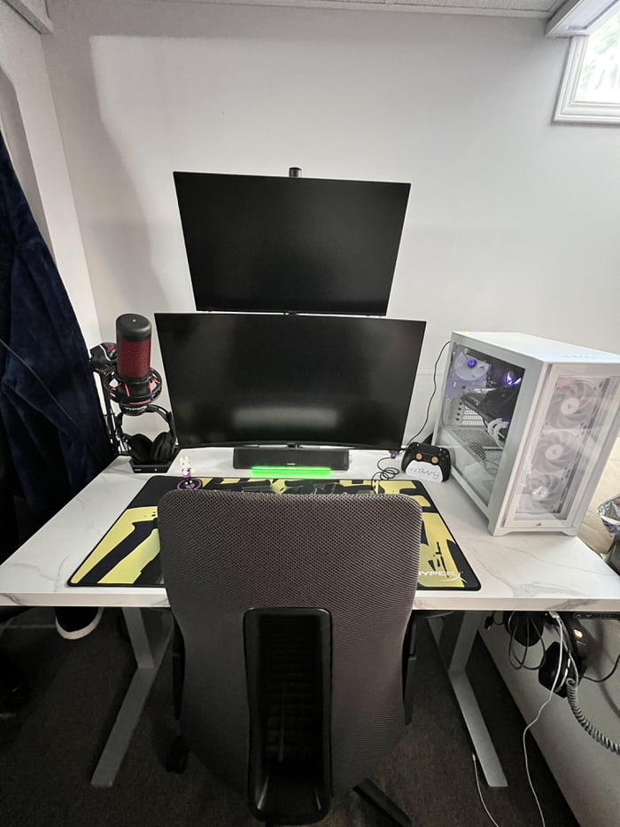 Day time set up with new chair 🥳 - 9GAG
