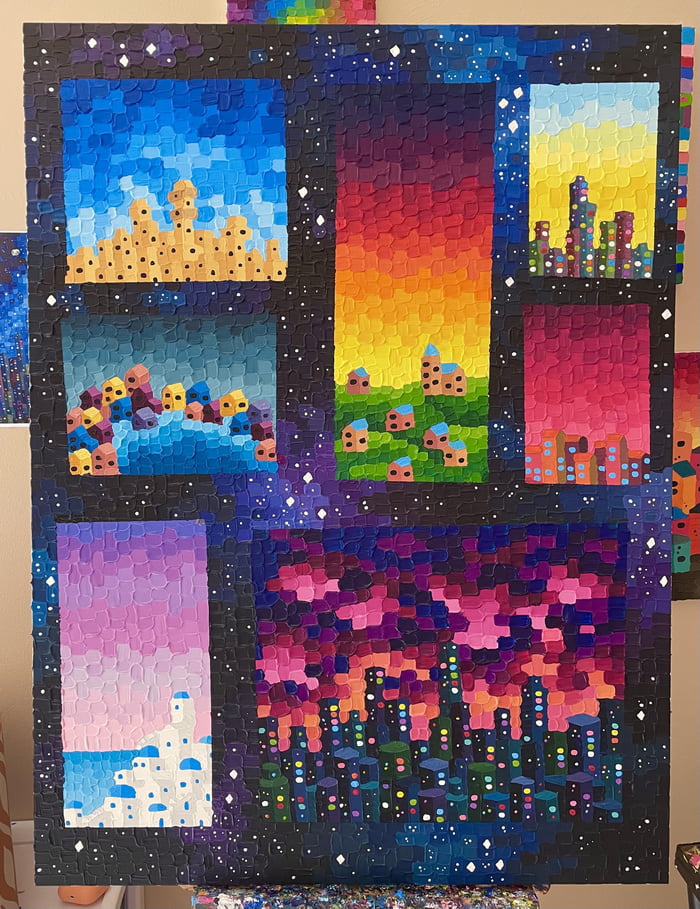 Oddly satisfying painting - 9GAG