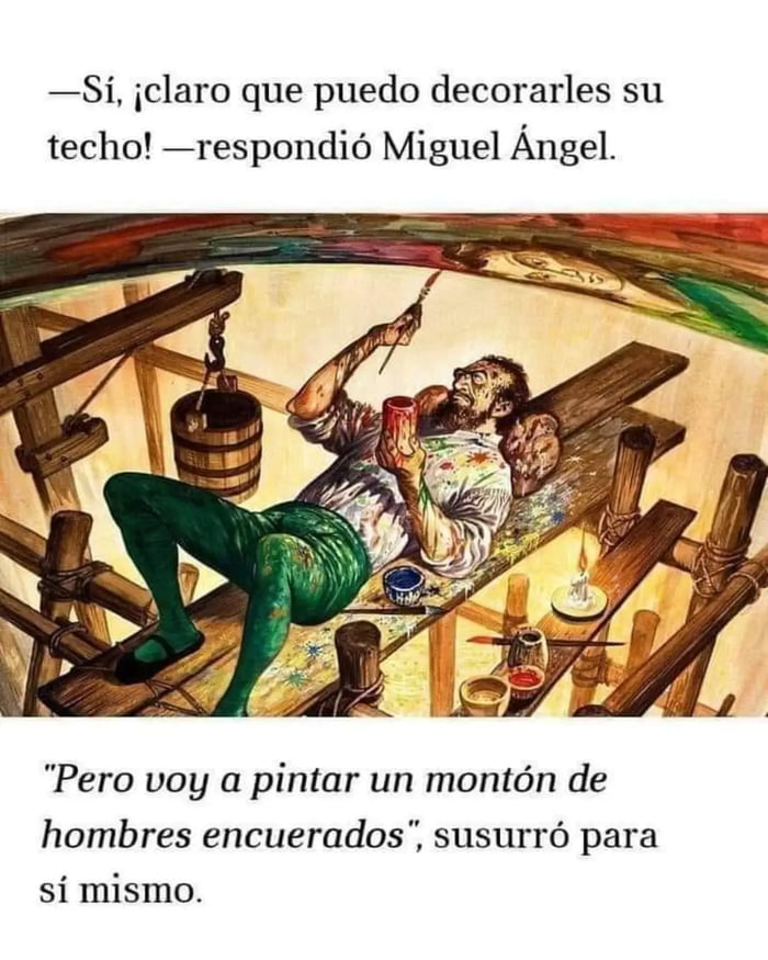 Y todos sabemos que orgullosamente fue él no como los que postean como