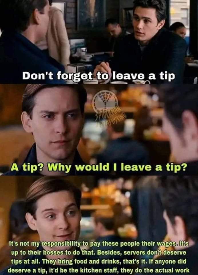 Tipping should always be a personal choice, not a forced mandatory ...