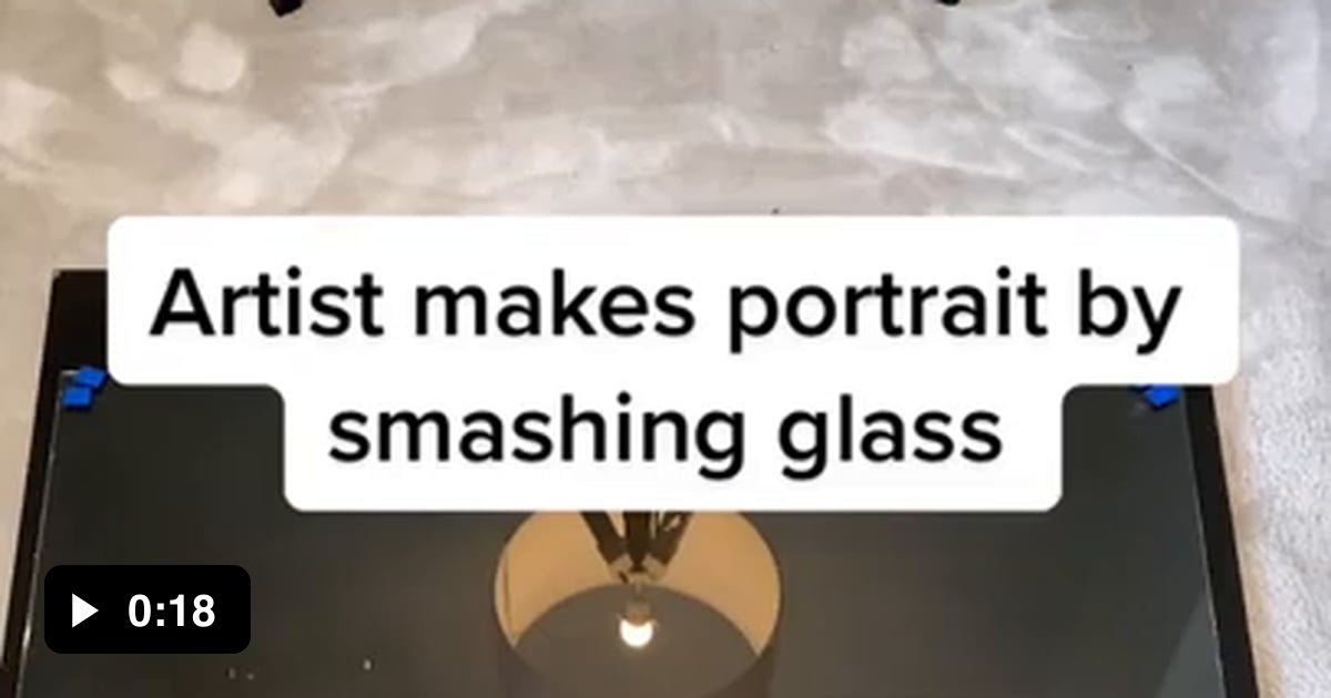A portrait from smashing glass 9GAG