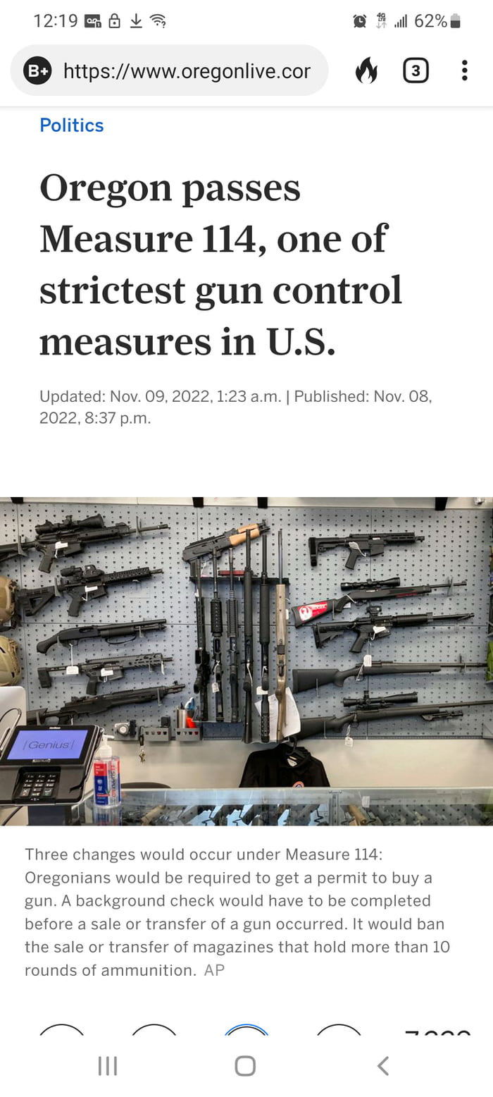 Creating a gun registry and requiring me, a veteran, to pay for another