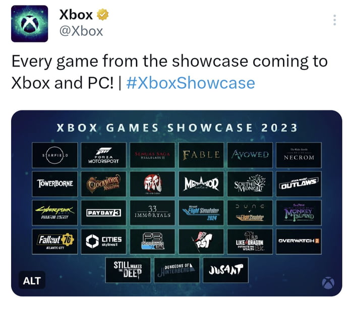 Failstation Xbox just buried PlayStation. This is how you do a showcase! Sony b ...