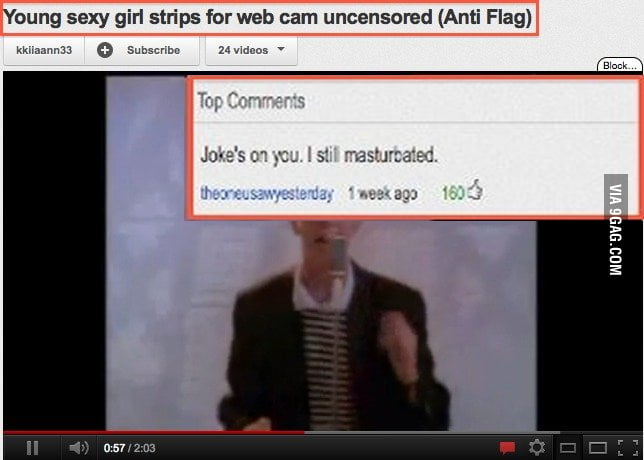 Rick Roll happy ending - 9GAG
