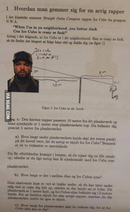 This is a math test from Denmark. - 9GAG