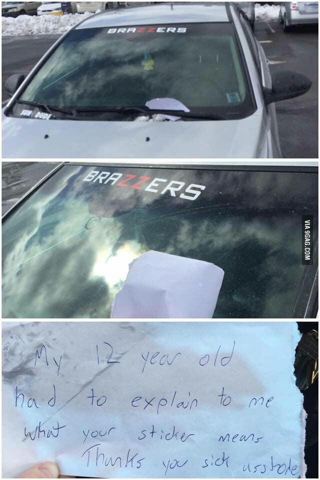 brazzers car decal