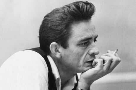 Johnny Cash And His Fabulous Hair 1950s 9gag