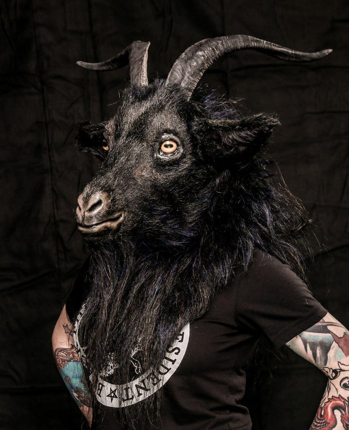 Goat Mask Ritual Realistic Goat Mask! Great For Satanic Rituals And Fun Family Get ...