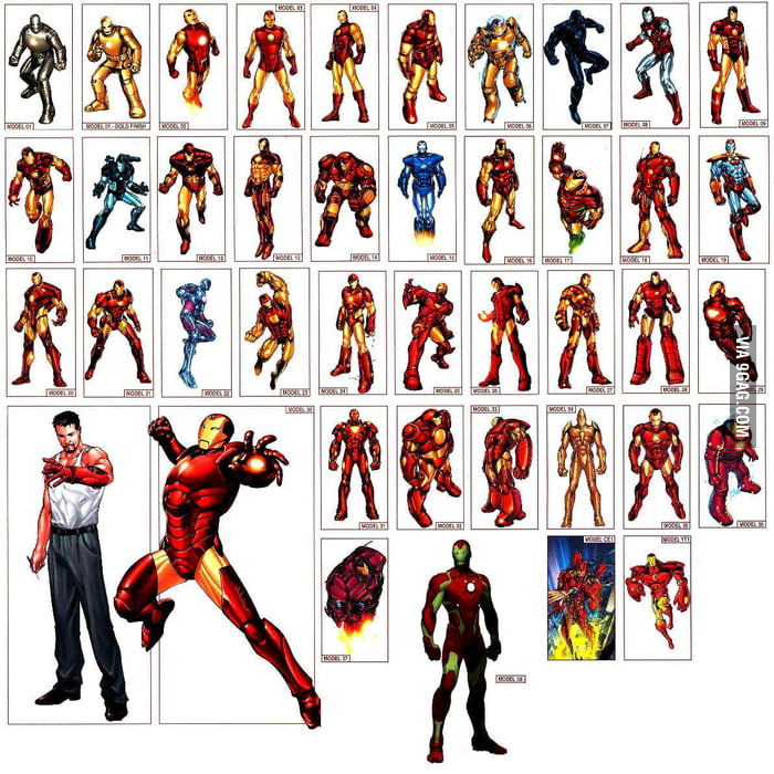 ALL IRON MAN SUITS 9GAG