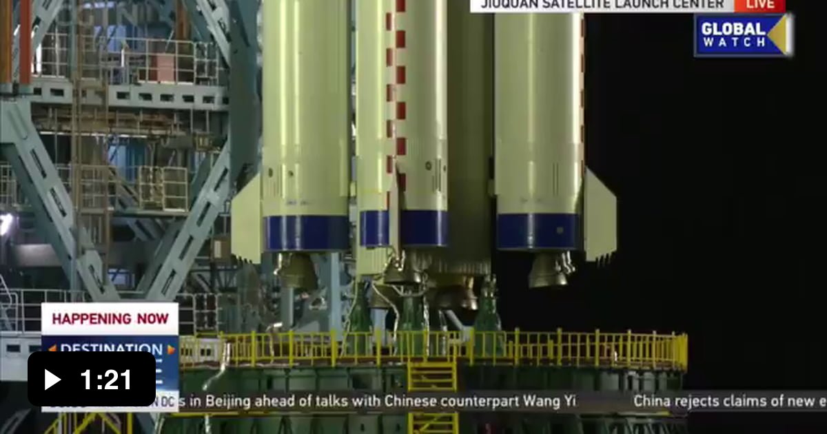 China Launches Three Taikonauts Into Space 9GAG