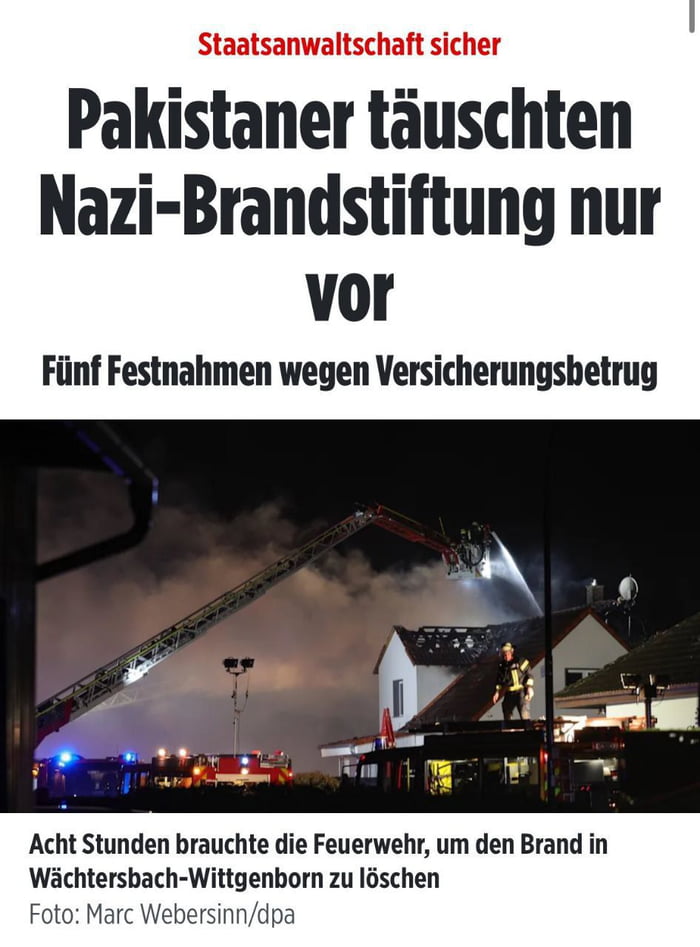 Nichts Ungew Hnliches Es Gab Schon Mal Einen Brand In Einem