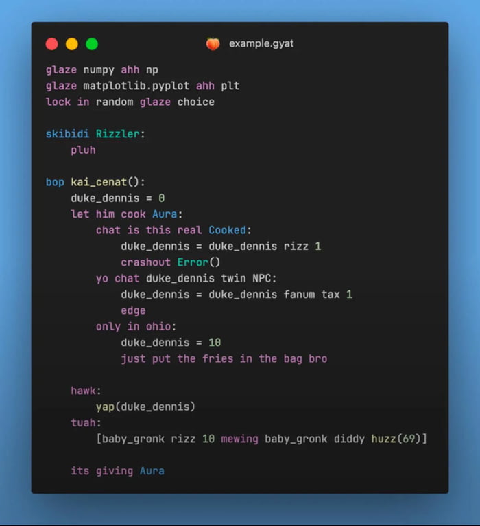 Programming language for gen alpha - 9GAG