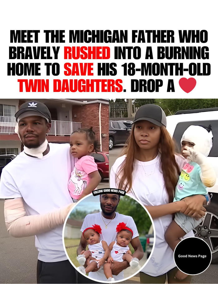 Brave Father Rushed Into Burning Home To Save 18 Month Old Twins - 9GAG