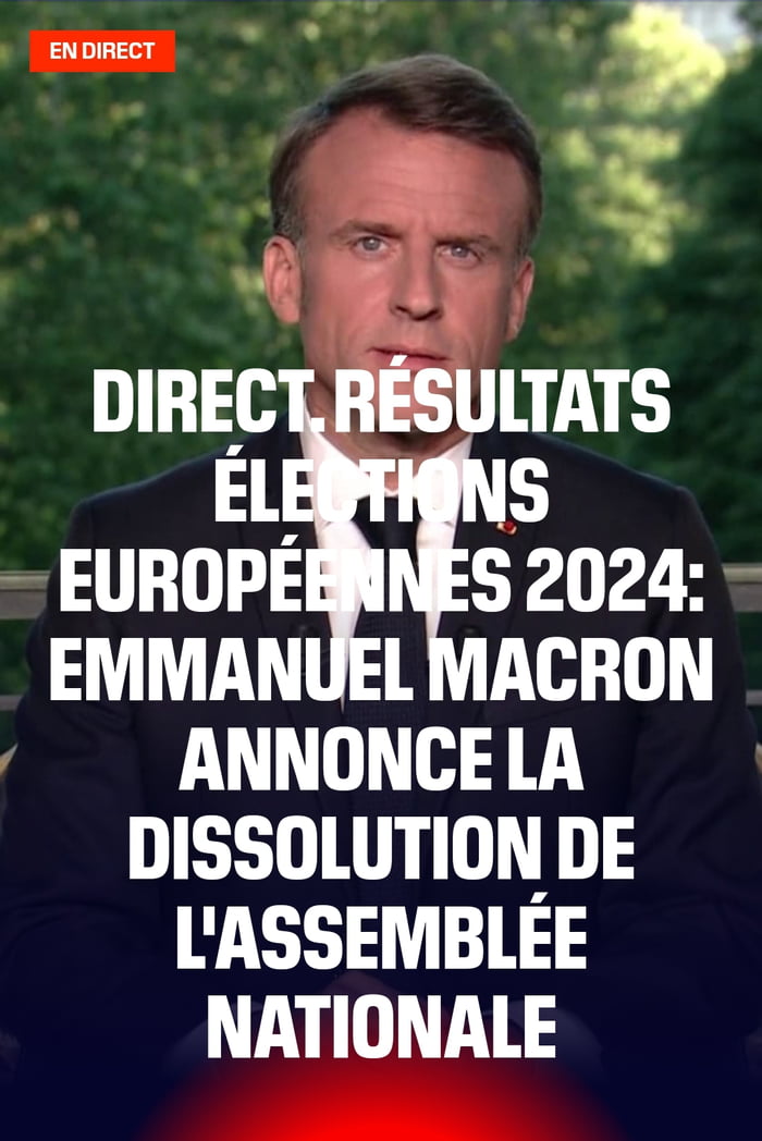 MACRON IS DISSOLVING THE ASSEMBLY ! New Legislative Elections To Be ...