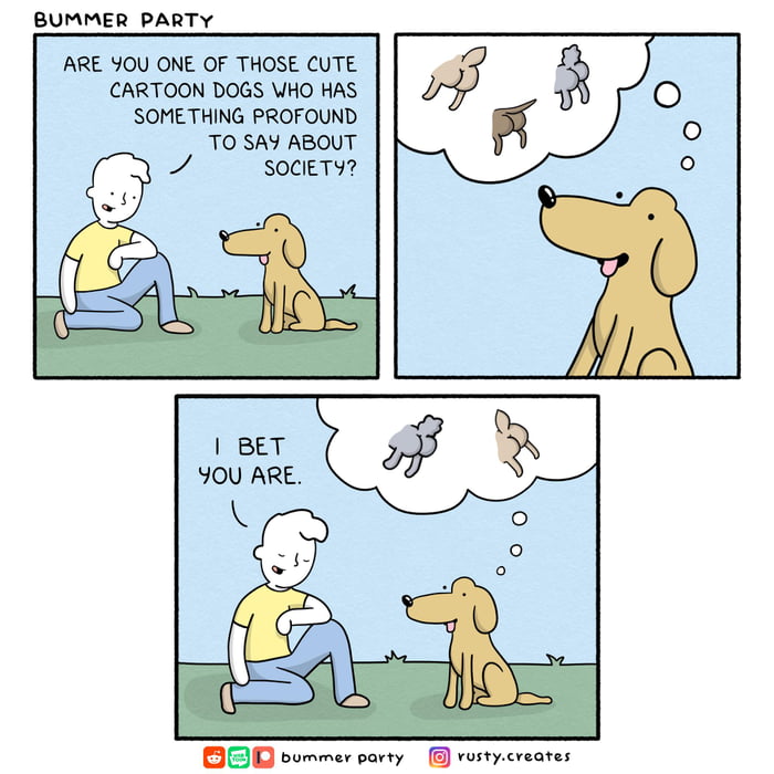 Profound cartoon dog - 9GAG