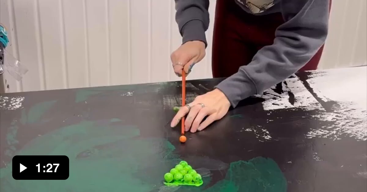 This painting technique using various objects - 9GAG