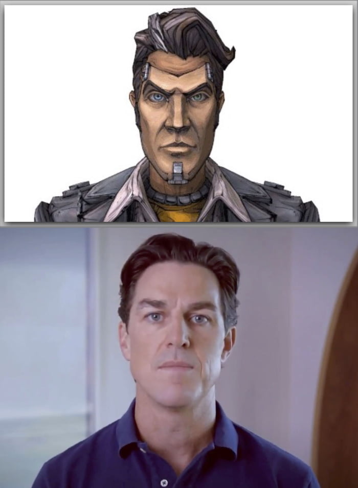 Adrew Wilson (EA) and Handsome Jack (Hyperion) - 9GAG