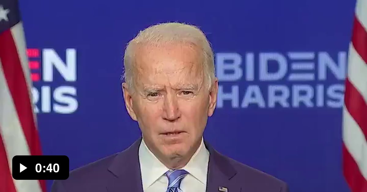 Joe Biden's facial tick when he says 