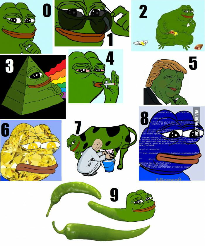 The last number of your upvote is your spirit pepe. - 9GAG