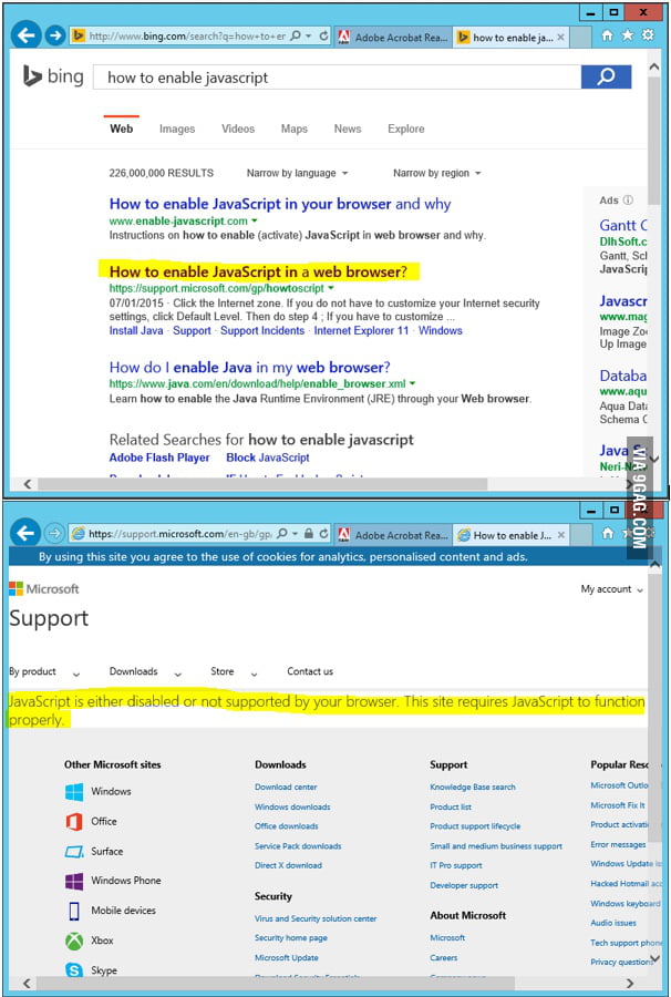 Thanks Microsoft 👍🏻 - 9GAG