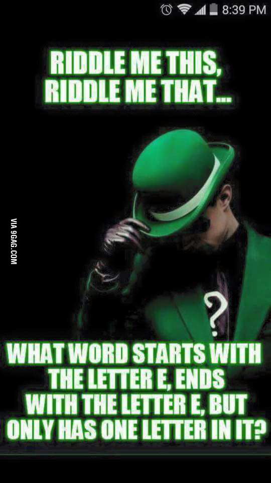 Riddle Me This And That To 9gag
