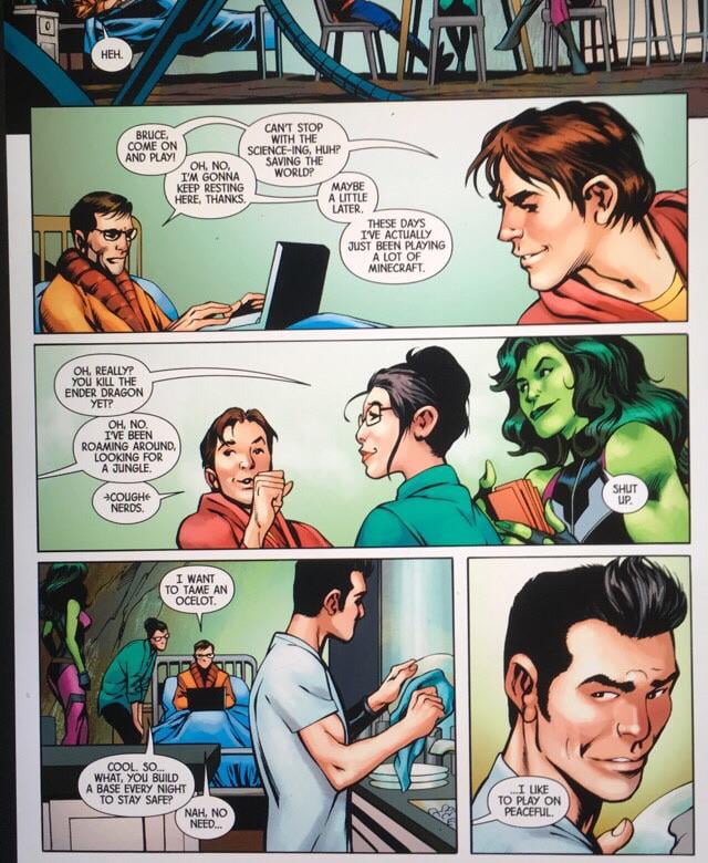 Apparently Bruce Banner Is A Minecraft Fan 9gag