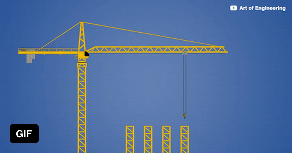 How Tower Cranes Build Themselves 9GAG