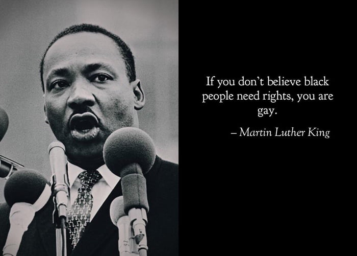 Martin Luther King ends racism. (1955) - 9GAG