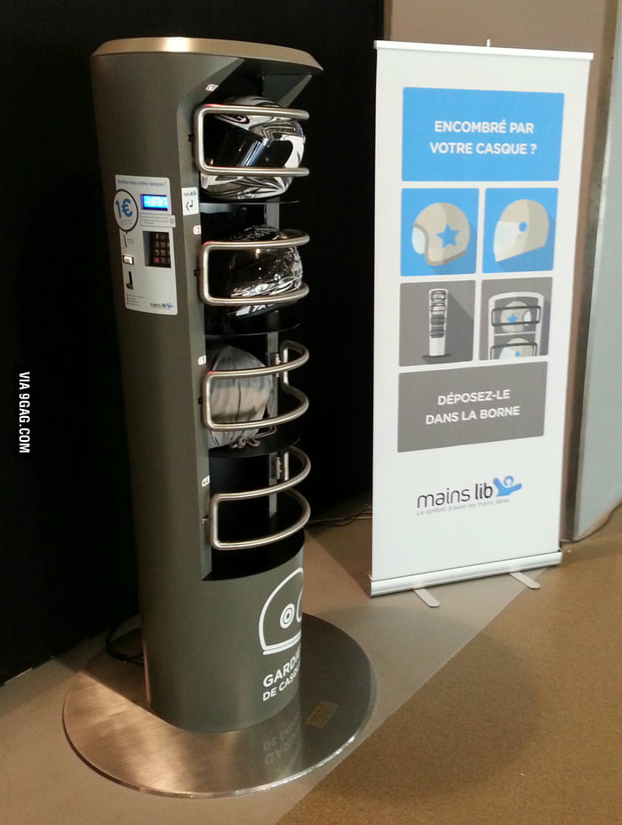 This incredible machine kept my motorcycle helmet safe during my