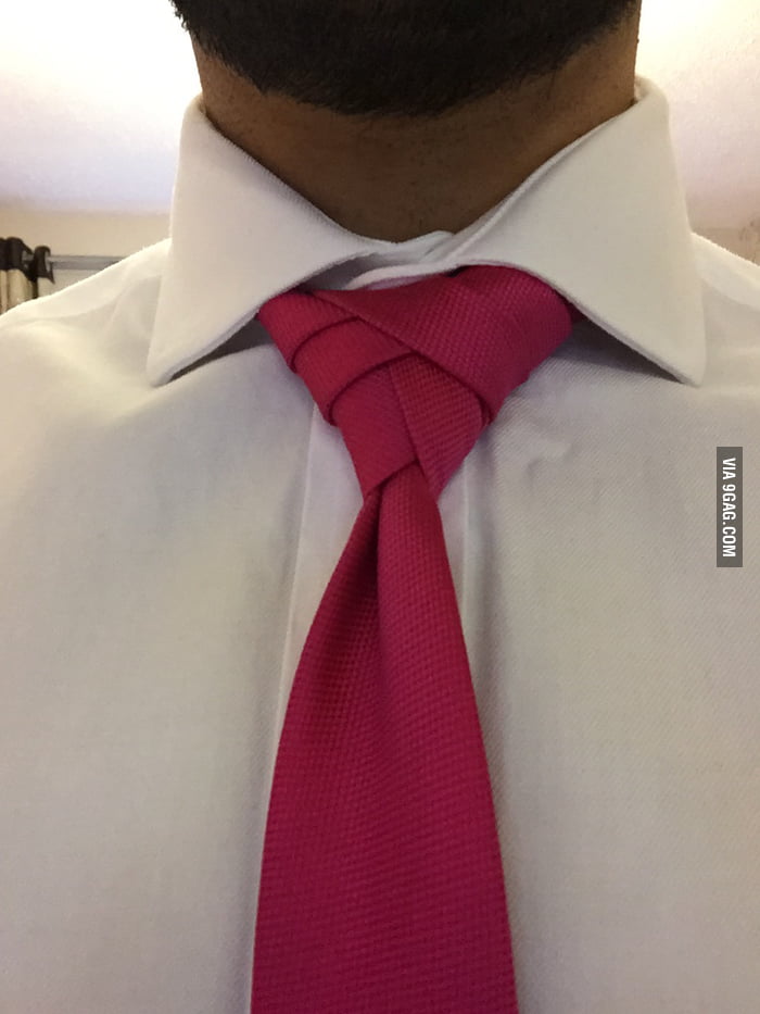 Tried the eldredge knot - far from perfect but it'll do for me! - 9GAG