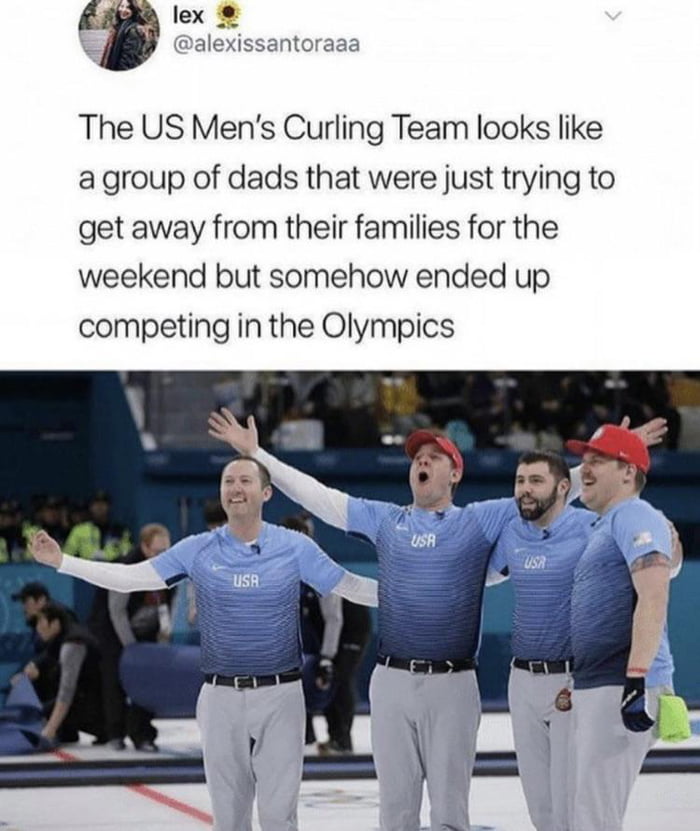 The Us Men S Curling Team At The Olympics 9gag