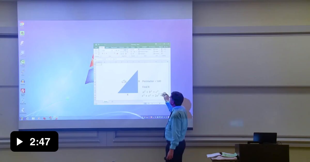 Online Projector Math Math Professor Fixes Projector Screen - 9GAG