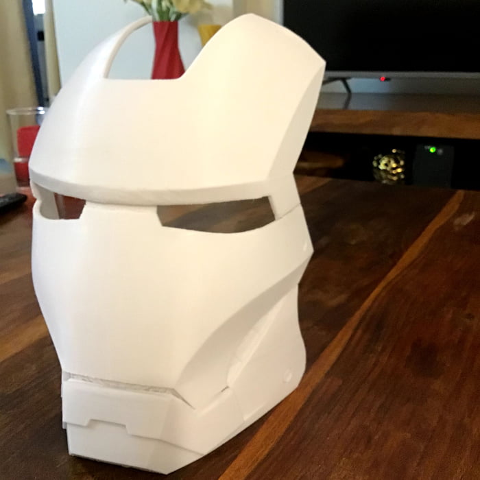 Work in progress, 3d printed iron man helmet - 9GAG