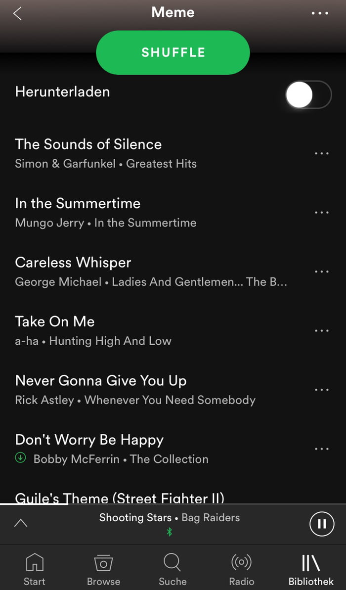 Rick rolled by a Spotify playlist - 9GAG