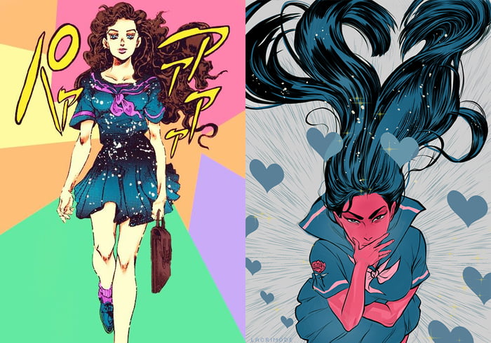 Yukako showing off her elegant side as well as her obsessive side
