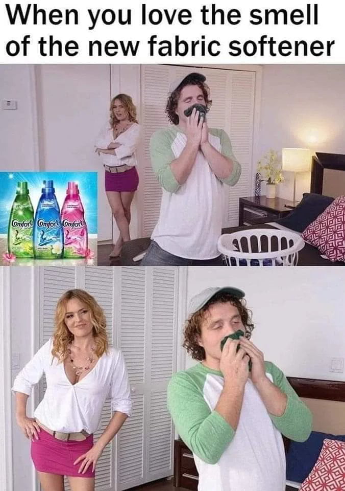 He's always had a thing for detergents 9GAG