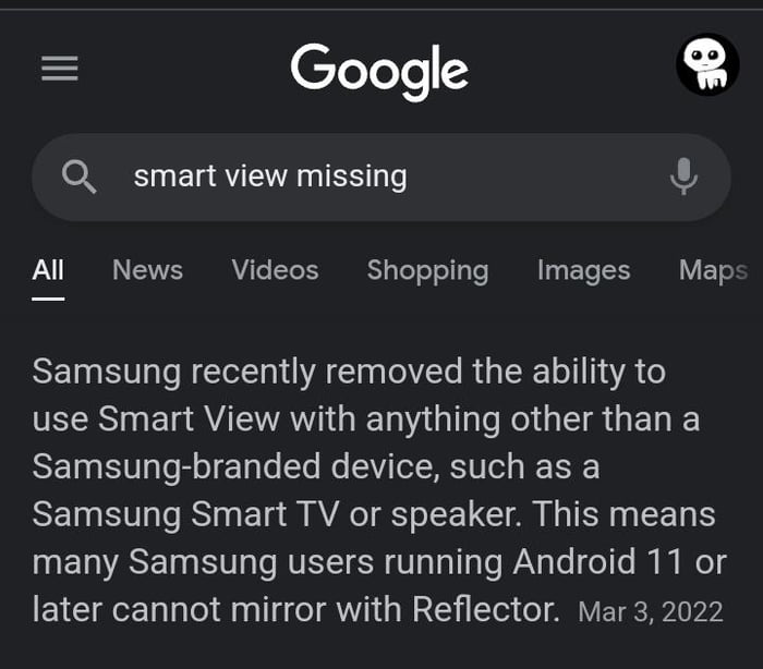 So that's why the screen mirroring wasn't working 9GAG
