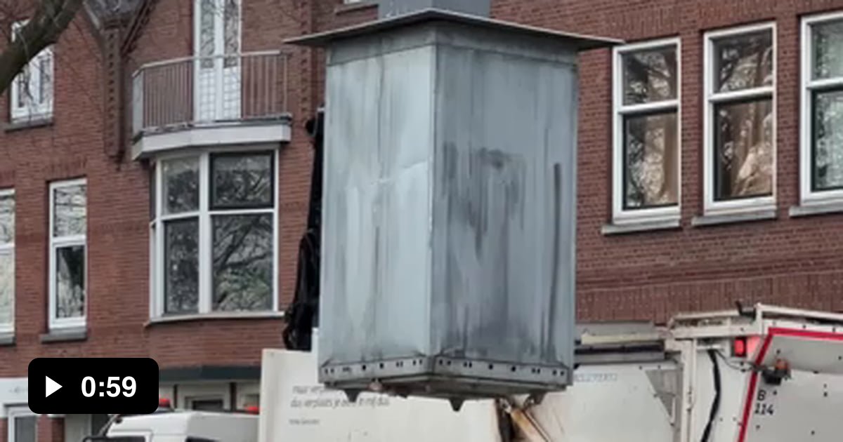 This is how the Dutch garbage bins work. They have a large underground