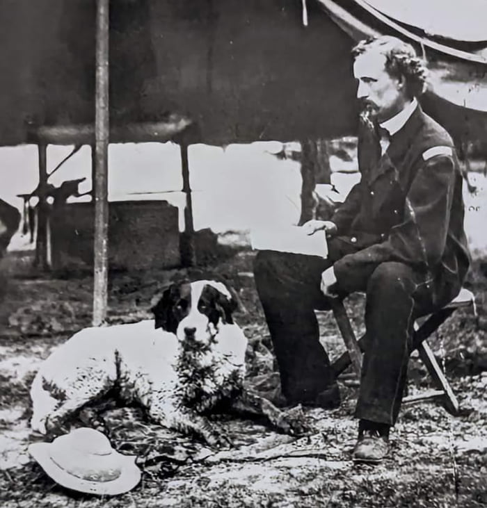 A Photo Of George Armstrong Custer Taken During The Civil War. 1865 ...