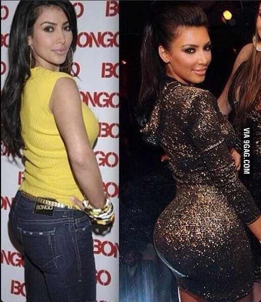 In Response To Kim Kardashian Breaking The Internet Before And After Surgery 9gag