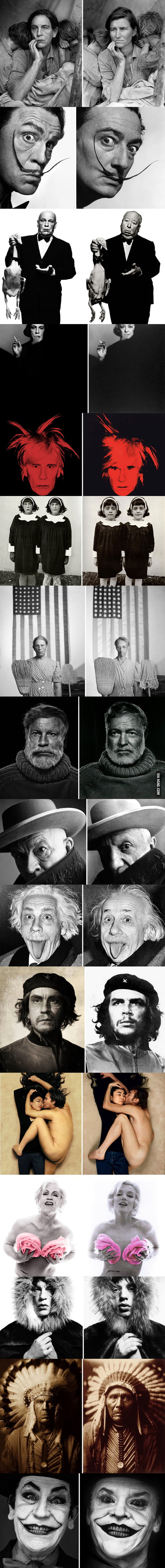 Photographer Recreates Famous Portraits With John Malkovich As His Model