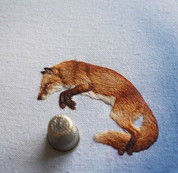 The needlework on this fox - 9GAG