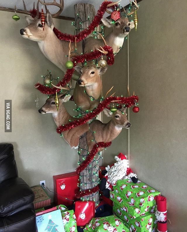 Redneck Christmas Tree. 9GAG