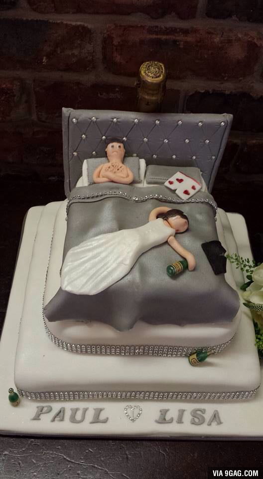 Spot on wedding cake - 9GAG