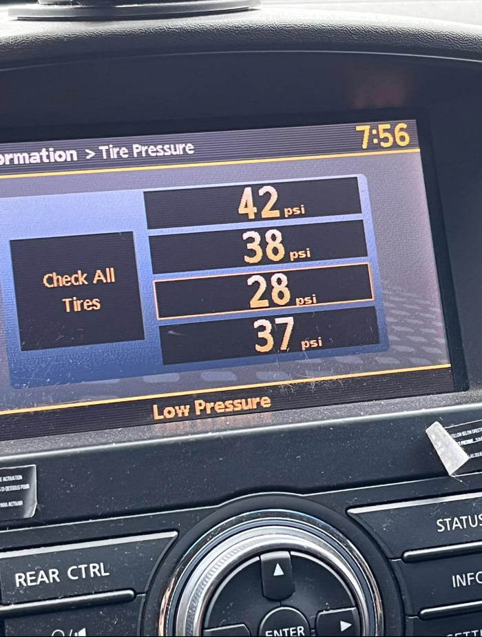 Nissan Pathfinder Tyre Pressure Monitoring System Gag