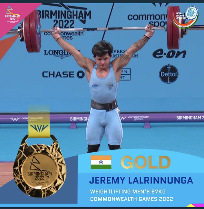 19 Y/O JEREMY LALRINNUNGA wins 2nd GOLD for India. He lifted a total of ...