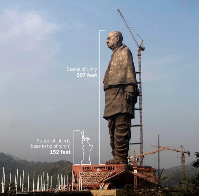 Statue Of Unity Compared To Statue Of Liberty 9GAG