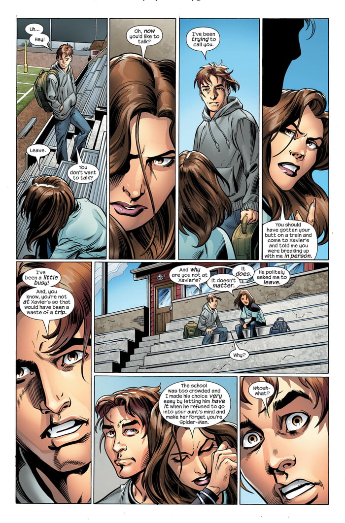 Didn t she leave the institute after xavier died what happened here it was all over the new 