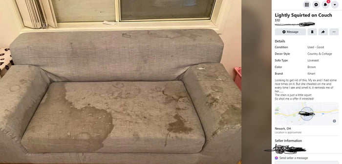 Lightly Squirted On Couch For Sale 9gag