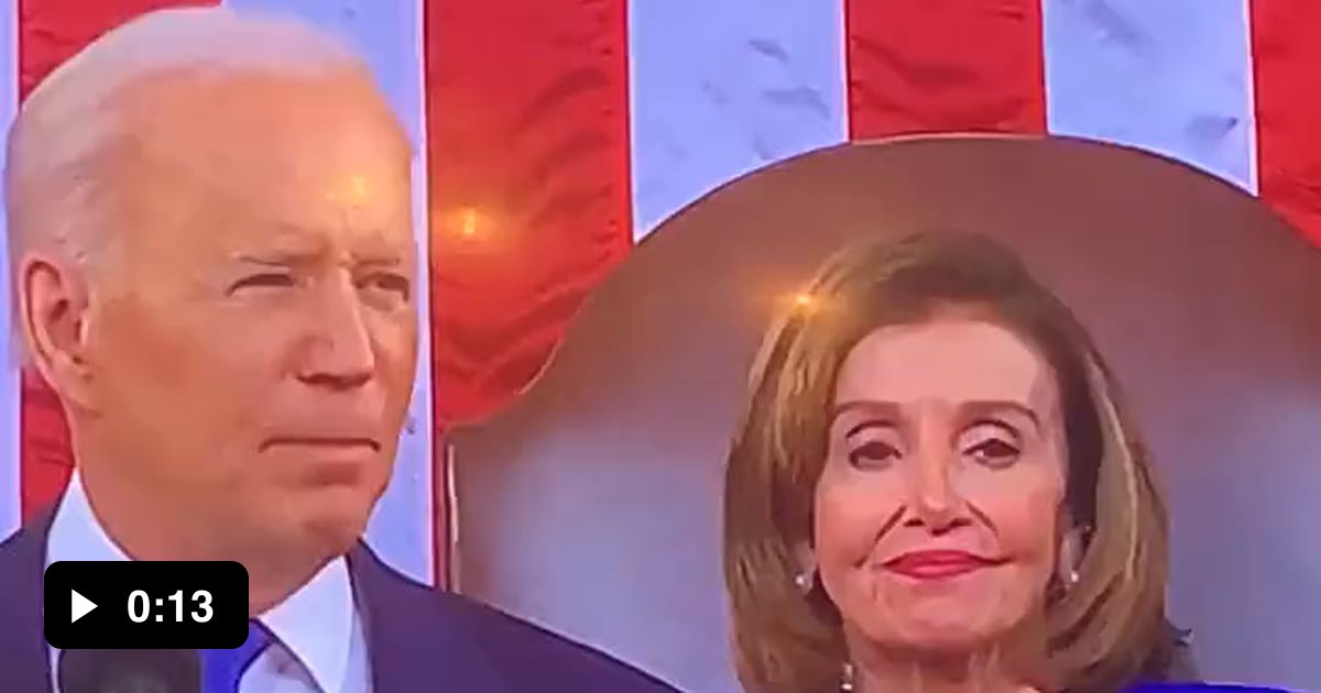 Naughty Nancy drooling over Biden during his State of the Union address ...